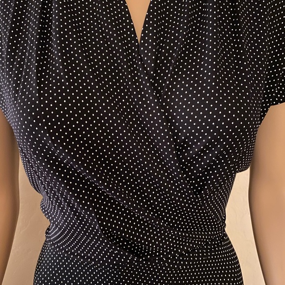 NWT CCK Style black and white polka dot dress, size S - Picture 2 of 5